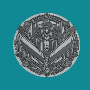 Optimus Prime Print Model Optimus Prime Medallion Optimus Prime Wall Decor