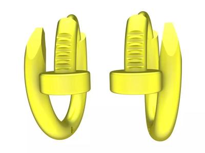 A7490 Nail Huggie Hoop Earrings 3D Model