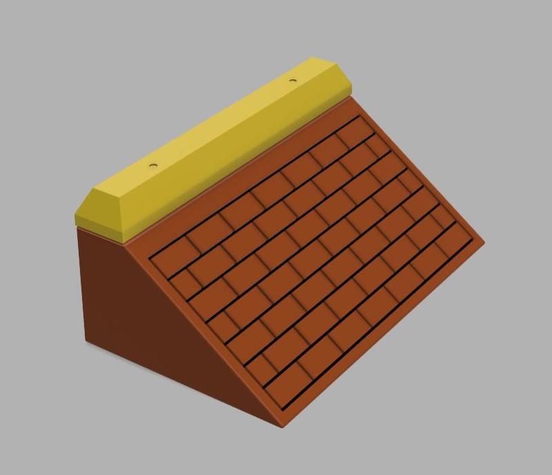 Brick Bank with Curb