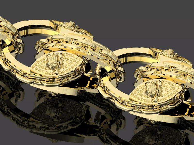 popular bully pitbull tulip bracelet chain