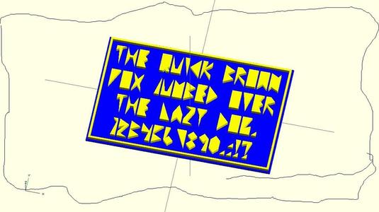 Low Polygon Count Font