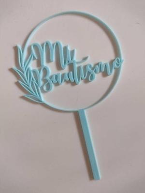 My baptism cake topper