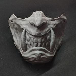 Japanese oni (demon) half-mask