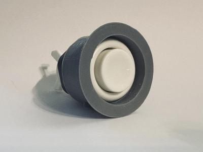 Recessed arcade / pinball button