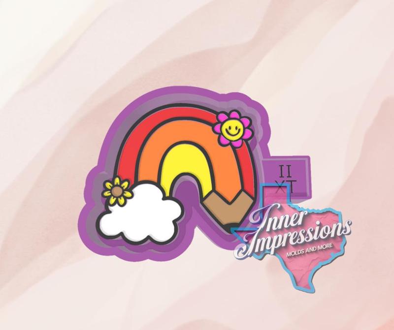 Pencil Rainbow Freshie Mold