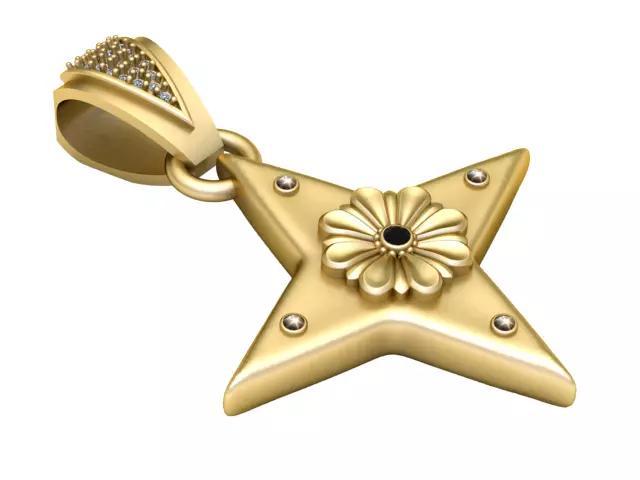 star shaped pendant