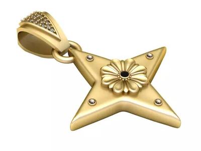 star shaped pendant