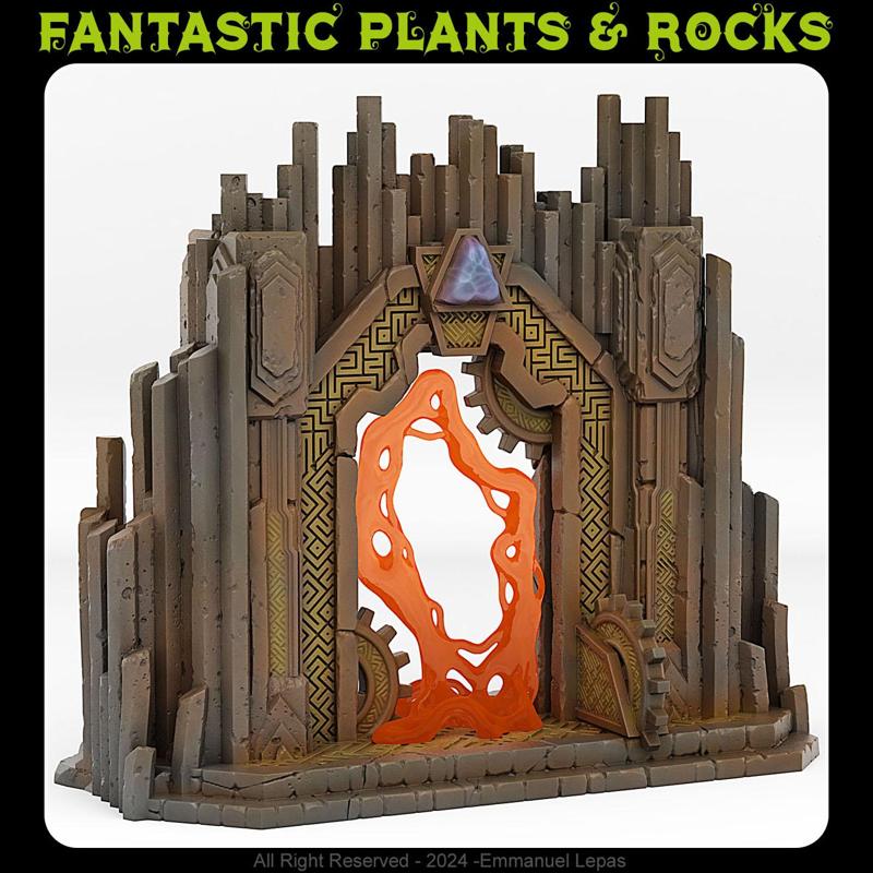 DWARF MINE PORTAL WITH ITS LAVA EFFECT