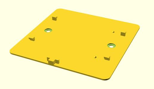 Tuya / Moes TS0044 Wall mount with screw holes