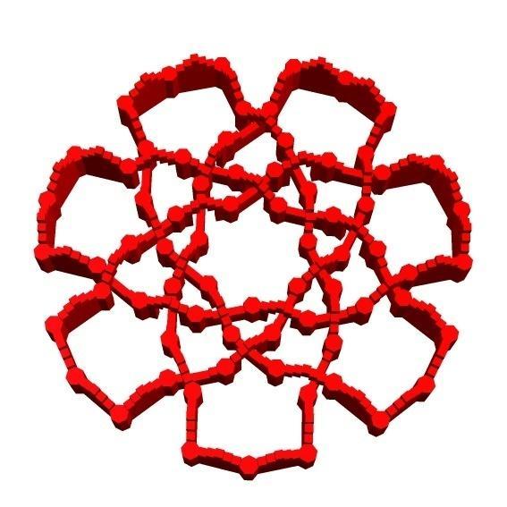 21 Crossing Knotted Kastle 1