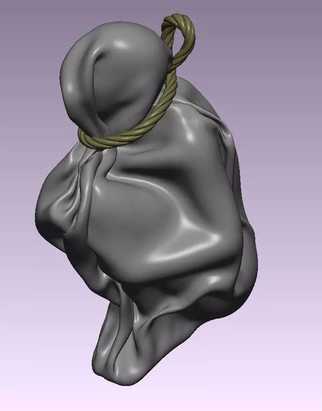 The girl was tied up in a bag