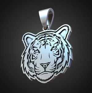 Tiger face pendant trinket