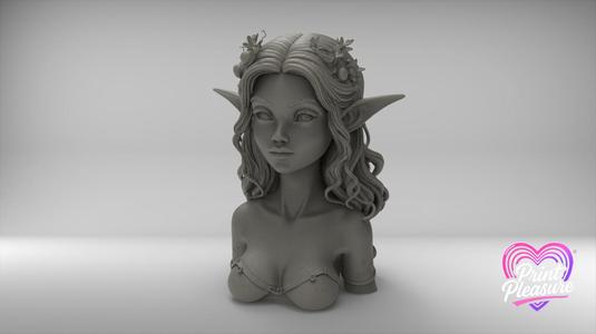 Enchanting Sea Fairy Bust 100mm – 3D Printable Model