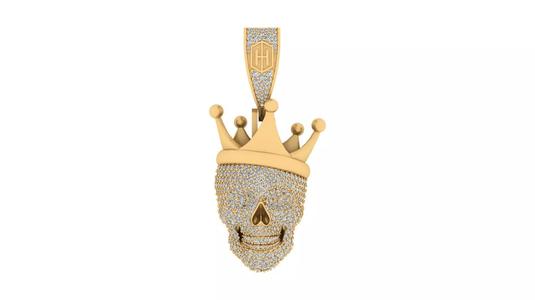 Crowned Skull Pendant