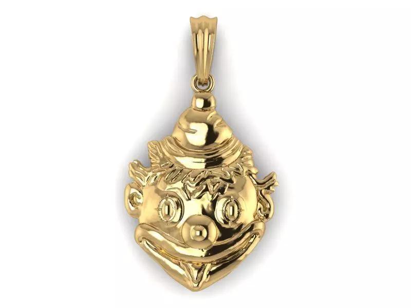Clown face pendant