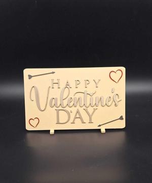 Happy Valentine's Day! Sign and Stand