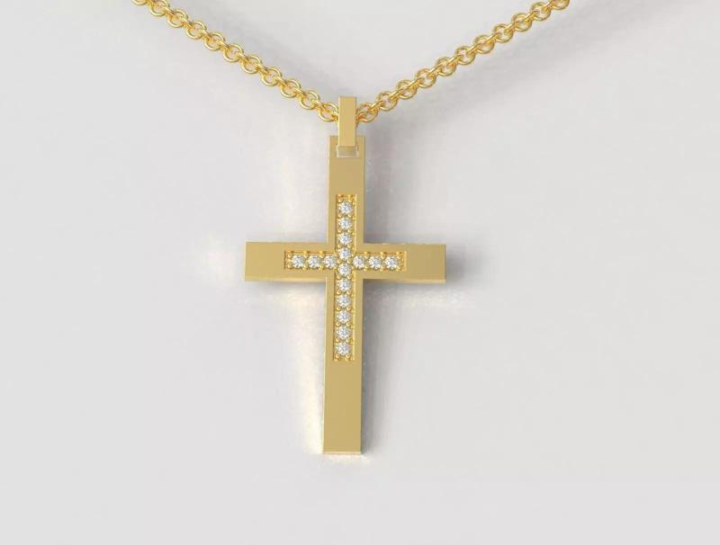 Cross Diamond Pendant