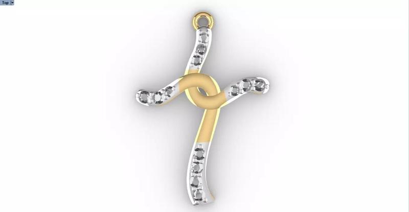 CROSS DIAMOND PENDANT