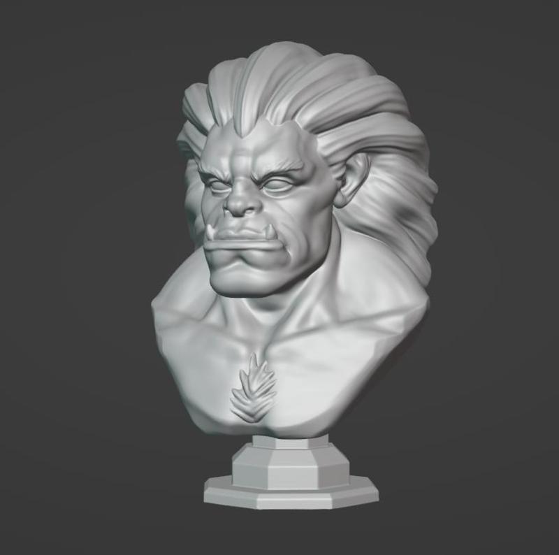 Blanka Street Fighter Bust
