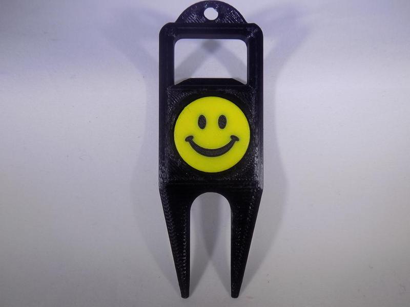 SMILEY FACE Golf Ball Marker