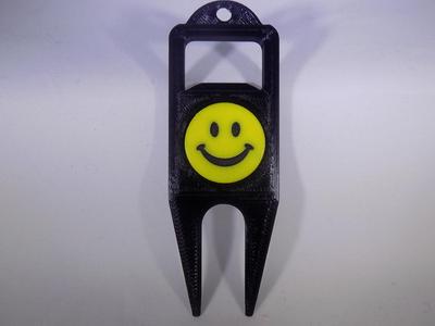 SMILEY FACE Golf Ball Marker