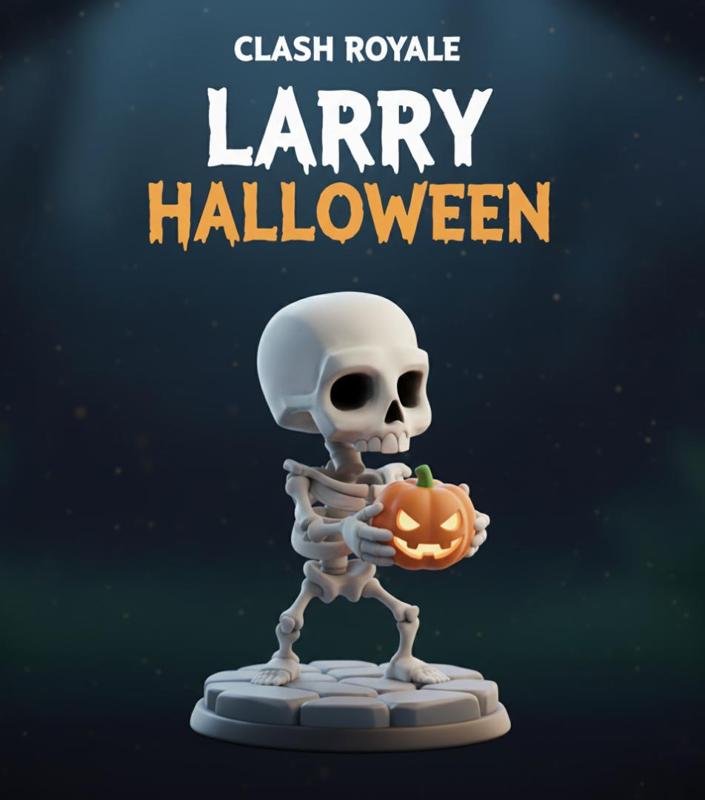 🎃 Larry with a Pumpkin - Clash royale 3D Halloween Edition