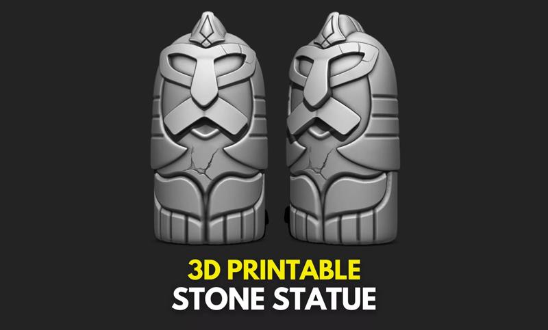 Stone Statue STL 3D File for 3D Printing
