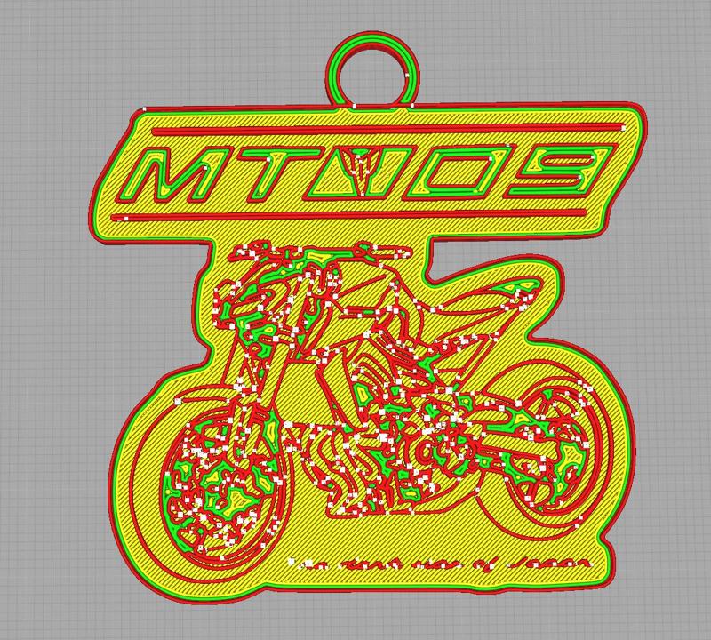 MT-09 Keychain / The dark side of Japan