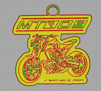 MT-09 Keychain / The dark side of Japan