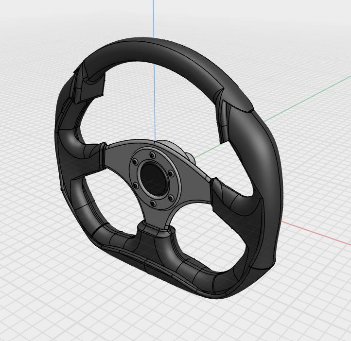 Steering Wheel - Sports Style1 25th Scale