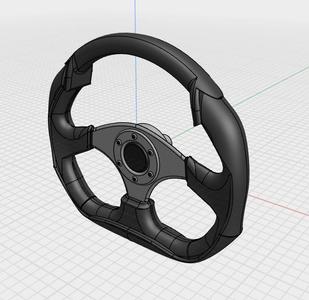 Steering Wheel - Sports Style1 25th Scale
