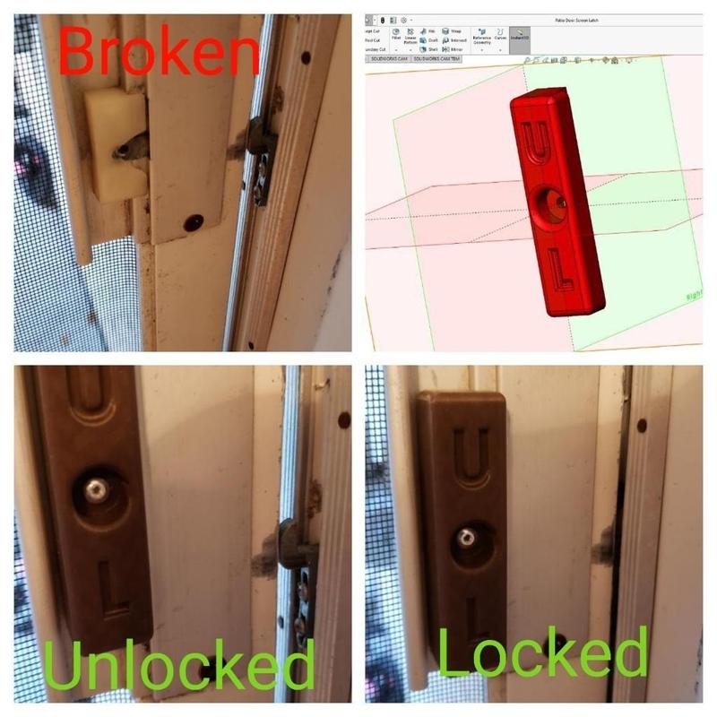 Patio Door Screen Lock Lever