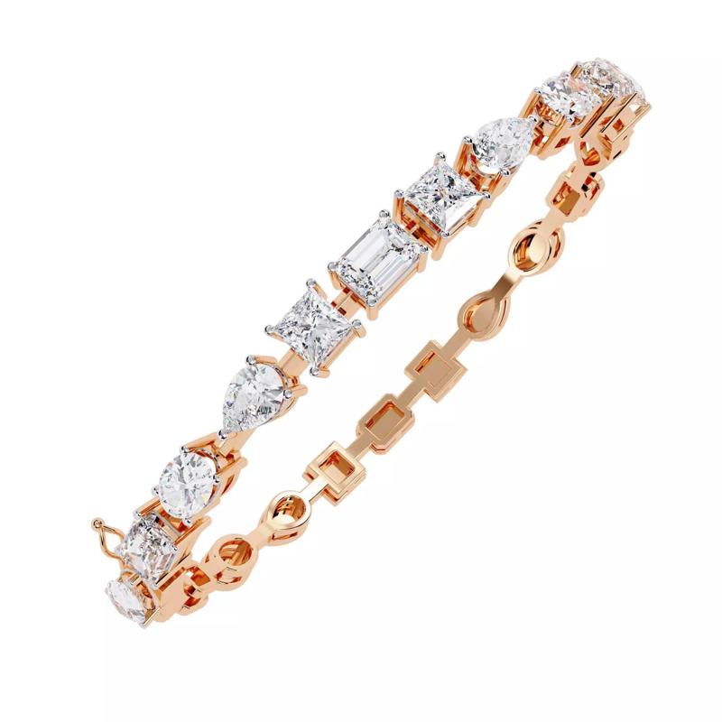 Diamond Tennis Bracelet animation renders 3dm stl details