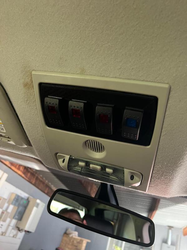 Ford 2015 Wildtrak Rooftop Switchs