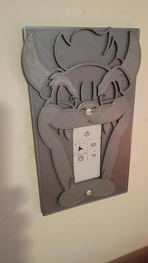 Oversized Bowser Decor Switch plate