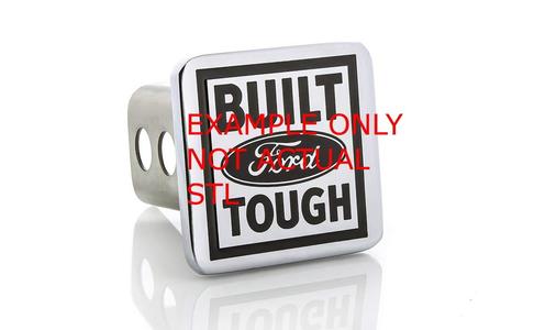BUILT FORD TOUGH Tow Hitch Cover Trailer 2" Reciever Cap Plug