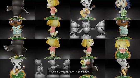 Animal Crossing Pack - 1 3D Model Collection