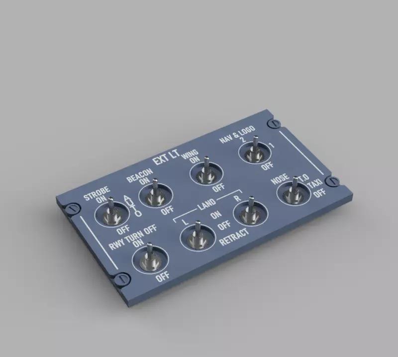 A320 Overhead light panel