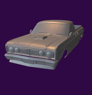 RC BODY XY UTE FORD FALCON 3D PRINT STL