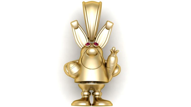 Healthy Rabbit Pendant – 3D Printable Model