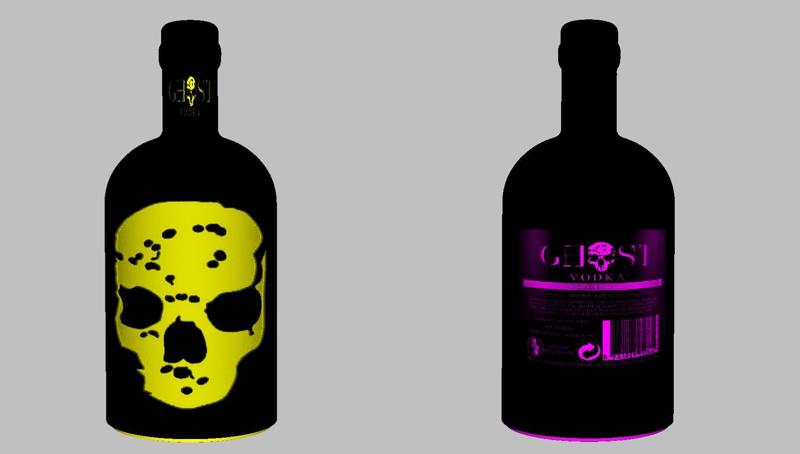 lithophanie lamp vodka ghost pure gold