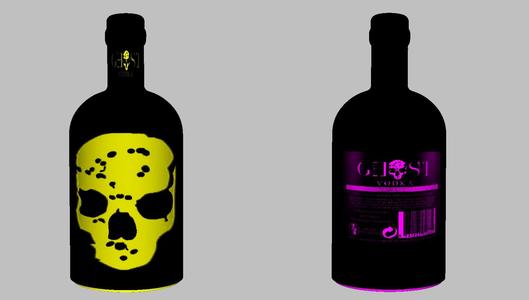 lithophanie lamp vodka ghost pure gold