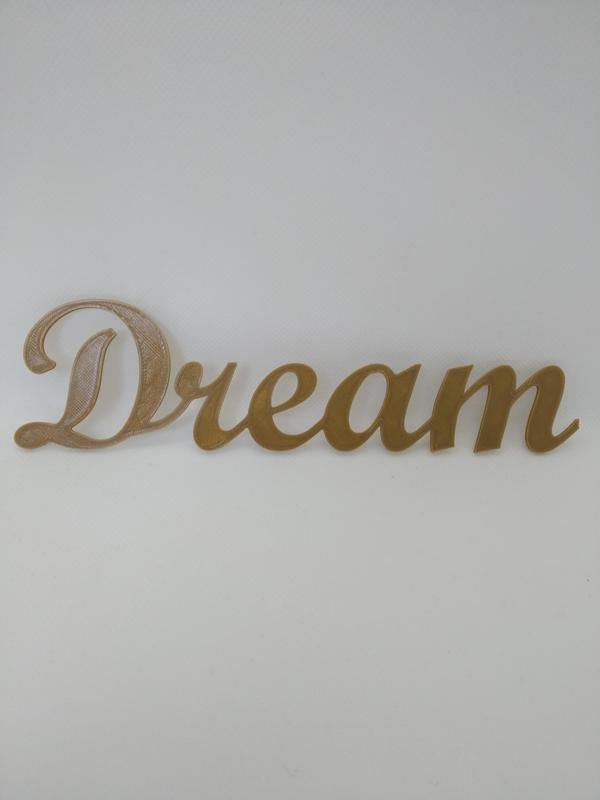 decoration with message - dream