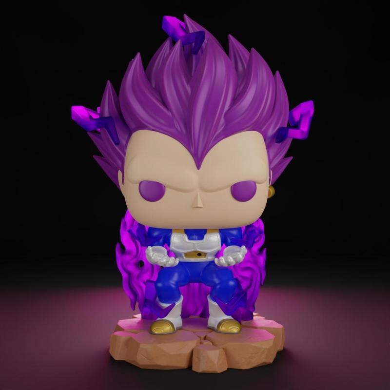 Dragon Ball Super Vegeta Ultra Ego POP fanart ~digital .stl files~.