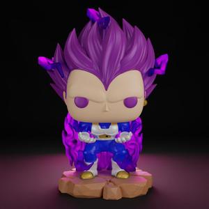 Dragon Ball Super Vegeta Ultra Ego POP fanart ~digital .stl files~.