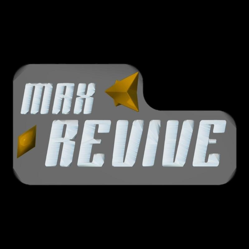 🛡️ Max Revive TCG Show – 3D Print Logo (HD Resolution)