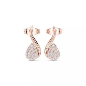 Round Cut Diamond Pear Shape Earring 3DM STL Video