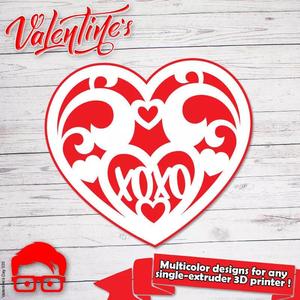 Valentines Day heart ornament gift for your loved one