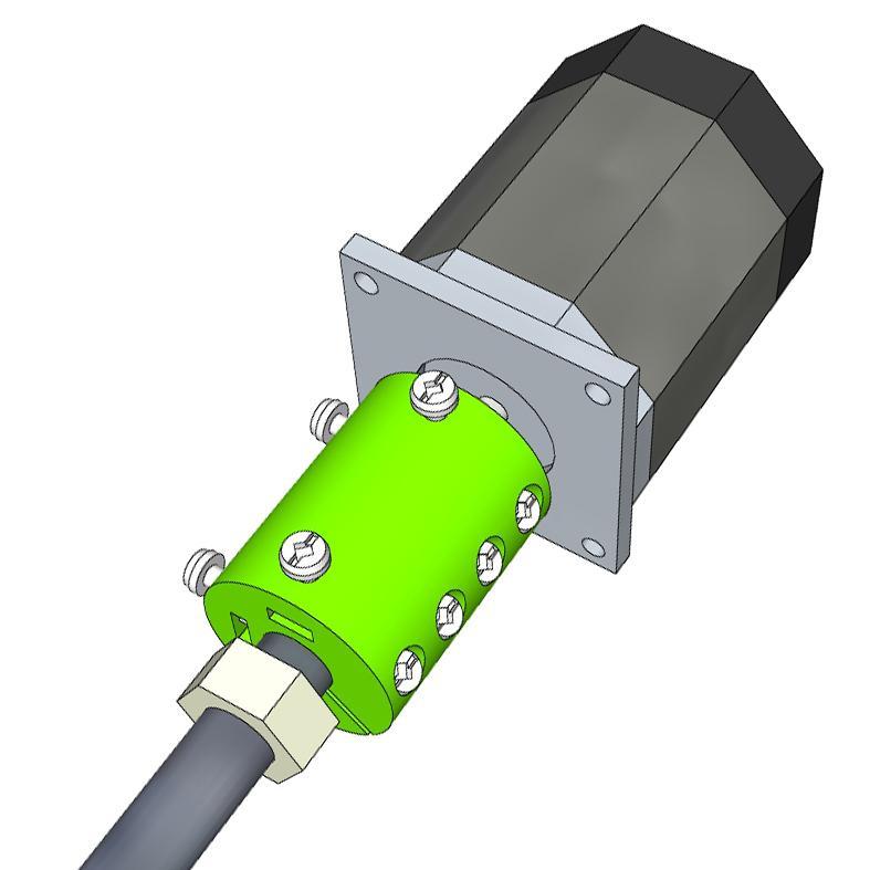 Shaft coupler from quarter inch (1/4") to 14mm 