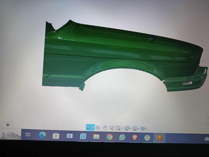 bmw e30 sedan facelift front wing real scale 1:1